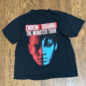 Eminem x Rihanna Black Graphic T-Shirt